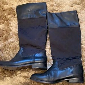 Coach genuine leather riding boots